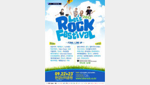 렛츠락페스티벌, 인디 스타 총출동…36개팀 공연