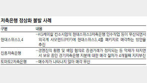 매각-경영개선 부진… 저축銀 ‘총체적 난국’