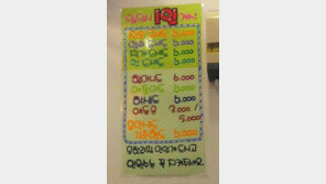 유민상 무한리필 메뉴판… “비만개그맨 총출동하면 망할 듯”