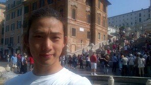 택연, 로마서 올백머리 인증샷 공개 ‘즐거운 한때’