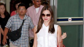 [포토] 미란다 커 내한, 남다른 기럭지 ‘환장하네~’