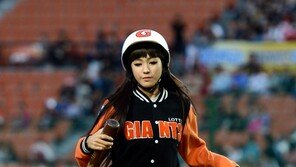 [포토] 롯데 치어리더 김연정, 일일 배트걸로 귀여운 매력 발산