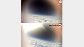 대학생이 찍은 지구, 풍선에 카메라와 GPS 달아 작업 “대단하네!”