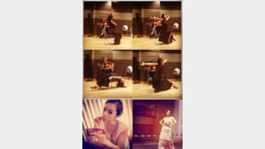 아유미, 플라멩고 연습 삼매경…의자에 누워서 섹시 포즈