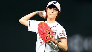 [포토] 채윤서, 목동구장 시구서 도자기 피부 ‘샤방샤방’