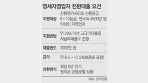영세 자영업자에 1조5000억 푼다