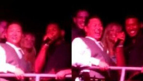 싸이 어셔 뉴욕 클럽 포착, ‘남다른 친분’ 과시