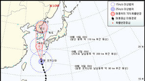 태풍 산바 북상 제주 먼바다 태풍주의보…17일 제주 학교 휴교
