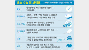 수능 잘 보세요… donga.com에 문제지-정답 게재