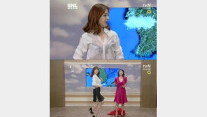 박은지, 날씨예보 도중 섹시 경쟁 ‘과격하네’