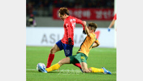 [포토] ‘한국 vs 호주’ 황진성, 호주 수비벽 파고드는 순발력