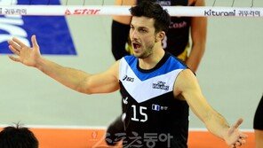 가스파리니 22점…현대캐피탈 선두로