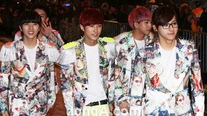 [SD포토] ‘SBS 가요대전’ B1A4, 독특한 프린팅 패션