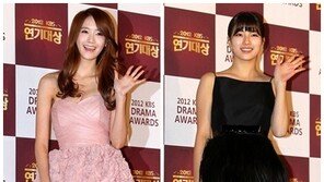 [포토] ‘KBS연기대상’ 윤아-수지, 연기돌 매력 빅매치