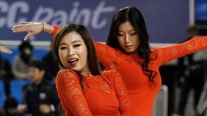 [포토] 치어리더, 오렌지빛 시스루 ‘섹시 만점’