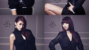 나인뮤지스, ‘옴 파탈’ 중성적 섹시미…새 앨범 ‘돌스(Dolls)’ 재킷 ‘다크 뮤지스’ 변신
