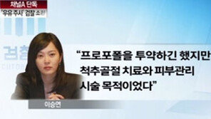 [뉴스A]단독/탤런트 이승연, ‘우유 주사’ 관련 검찰 소환