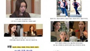 혈액형별 복수 “예쁜이는 윤은혜처럼, B형은 눈 밑에 점 찍어?”