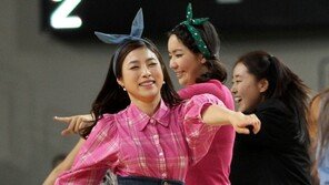 [포토] 치어리더, 복고의상 입고 깜찍 댄스