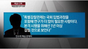[뉴스 와이드]단독/인수위, 朴 핵심 공약 ‘특별 감찰관제’ 잠정 보류…왜?