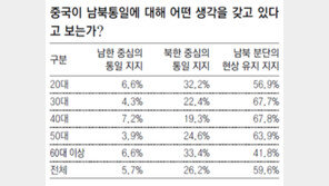 [준비해야 하나 된다]<중> 중국은 통일의 걸림돌인가