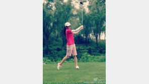 아오이소라 “골프 너무 재밌어”… “폼은 글쎄~”