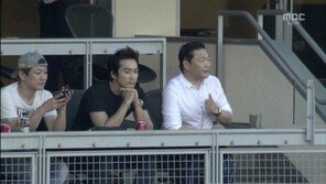 송승헌, 싸이와 함께 류현진 추신수 맞대결 관람 