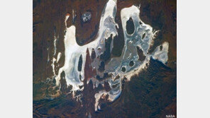 무서운 호수 위성 사진, 자세히 보니… “흐어억”