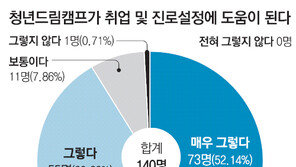 [청년드림]찾아가는 청년드림캠프 이용자 91% “멘토링 만족”