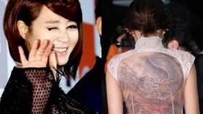 ‘청룡영화제 레드 카펫’ 김혜수 망사vs김선영 타투…시스루 승자는?