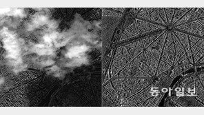 아리랑5호가 구름 뚫고 찍은 프랑스 파리