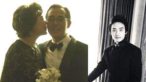 하지원 가족 사진, 부모님의 진한 애정표현 눈길