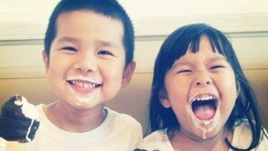 ‘아빠 어디가2’ 김진표 아들 딸 아이스크림 잔뜩 묻히고…