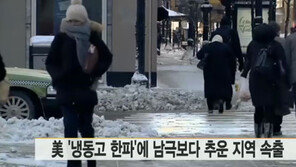 미국 냉동고 한파, “영하 53도…남극보다 추워”