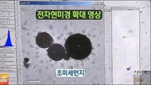 초미세먼지 3천 배 확대, “지금까지 내가 저걸 얼마나 마신건지…”