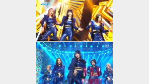 ‘인기가요’ 달샤벳, 가죽 밀착의상에 완벽 S라인…‘아찔’
