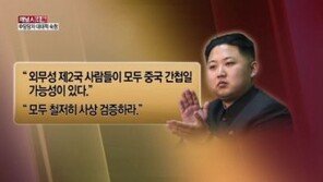 [단독]北, 중국 담당 핵심관료들 대대적 숙청…장성택 라인 정리하나
