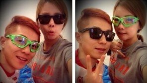 안현수, 여자친구와 ‘코믹’ 셀카…“비주얼 커플, 잘 어울려”