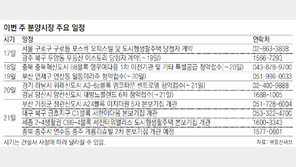 [부동산 캘린더]2월 넷째주 전국 4곳 청약접수… 본보기집 5곳 오픈