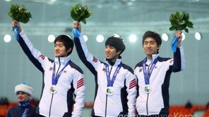 이승훈이 이끈 한국남자 팀추월, 사상 첫 ‘은메달’ 쾌거