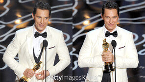 ‘아카데미 시상식’ 매튜 맥커너히 남우주연상 영광…디카프리오 또 수상 실패