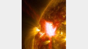 태양 폭발 영상 포착, 태양에서 강력한 빛이 나와… “지상엔 영향 없다”