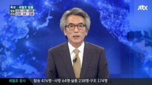 정관용, JTBC ‘정관용 라이브’ 세월호 사고에 생방송 중 눈물