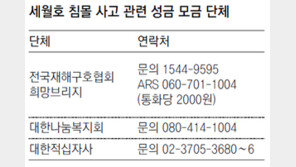 [세월호 침몰]“교도소에서 4년 모은 돈 기부합니다”