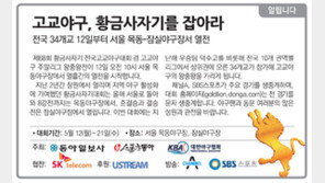 [알립니다]고교야구, 황금사자기를 잡아라