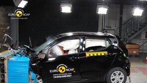 현대차 i10, 유로 NCAP 충돌테스트 ‘별 4개’
