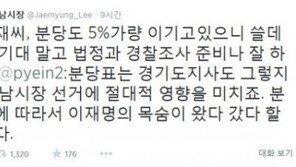 이재명 성남시장 “변희재, 경찰조사 준비나 잘해” 엄포