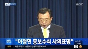 이정현 청와대 홍보수석 사의 표명…정치권 행보 주목