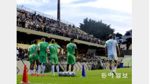 브라질 관중 3000명 환호에 신난 알제리