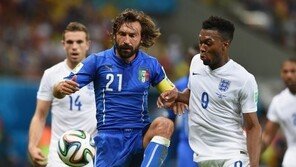 잉글랜드, 이탈리아 피를로의 ‘노련함’에 무너졌다